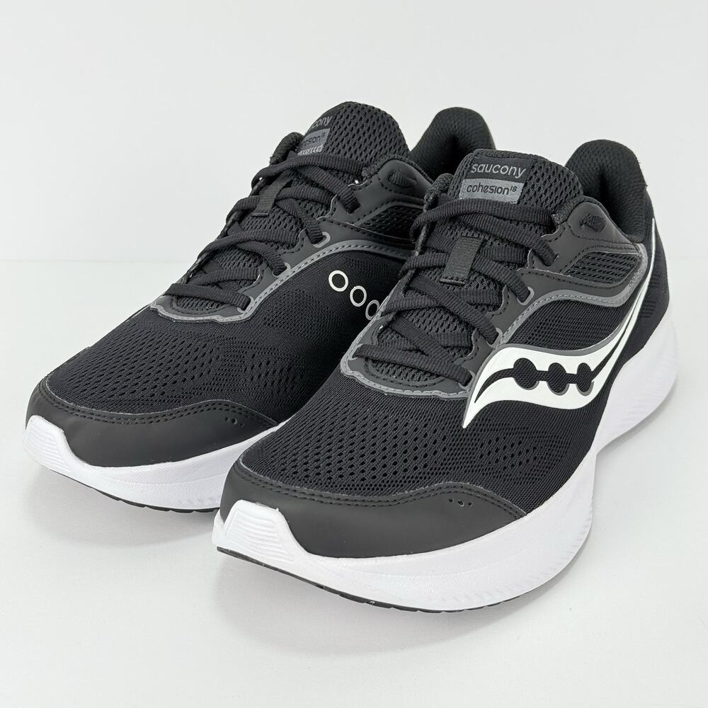 Saucony Men’s Cohesion 18 Running Athletic Shoes 8,5 Wide Black White